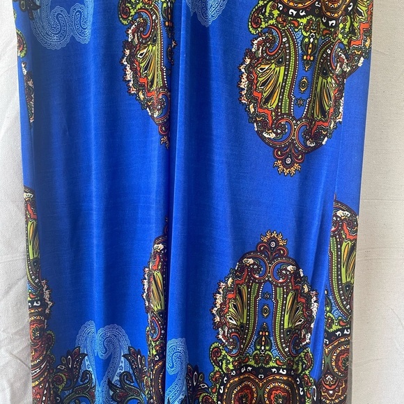Maje Vintage Multicolor Bohemian Silky Dress - Picture 4 of 12